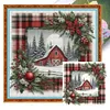 Winter Cabin-11CT Stamped Cross Stitch 40*40cm/15.75*15.75in