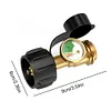 Gas Pressure Meter Propane Adapter Gauge Brass Propane Gas Gauge for 5-40lb Tank