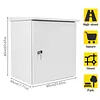 [US Local Warehouse] Electrical Junction Box IP55 Waterproof Metal Electrical Enclosure 24x24x28in with Fan-Vent Design Enclosure Steel Box for Electronics Services and Battery Accessories