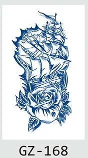 Temporary Waterproof Tattoos Stickers Navigator Compass Totem Flower Juice Ink Men Women Girl Chest Arm Fake Tatoo Drop Shipping