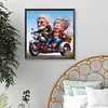 Couple Riding A Motorcycle-Full Round Diamond Painting 40*40CM