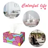 5D DIY Diamond Painting Handmade Crystal Square Tissue Box Kit (Flower)