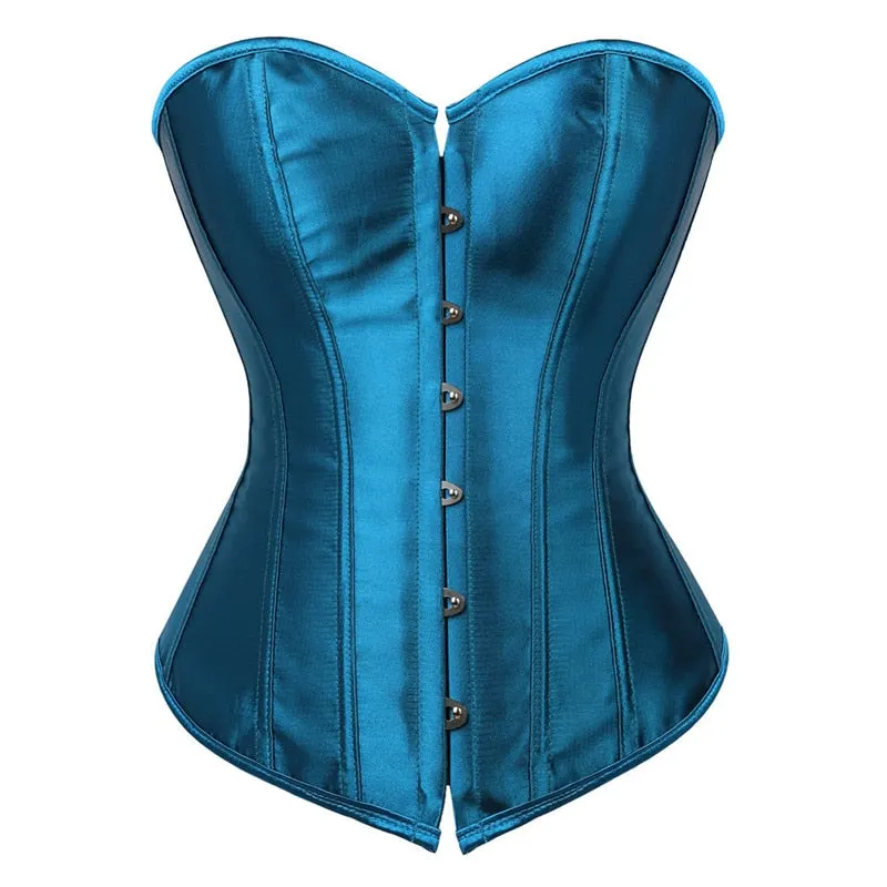 Sapubonva Overbust Corset Plus Size Sexy Corselet Corsets and Bustiers Tops Red Black Pink Purple White Gothic Lingerie Women