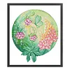 Round Flower-Lupine-14CT Stamped Cross Stitch Egyptian Cotton 30*35cm/11.81*13.78in
