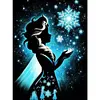 Diamond Painting -DIY Round Drill Snowflake Fairy(50X60CM)