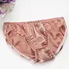 100% Silk Sexy Lace Trim Panties