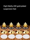 4pcs Speaker Spikes Stand CD Subwoofer Amplifier Turntable Isolation Feet