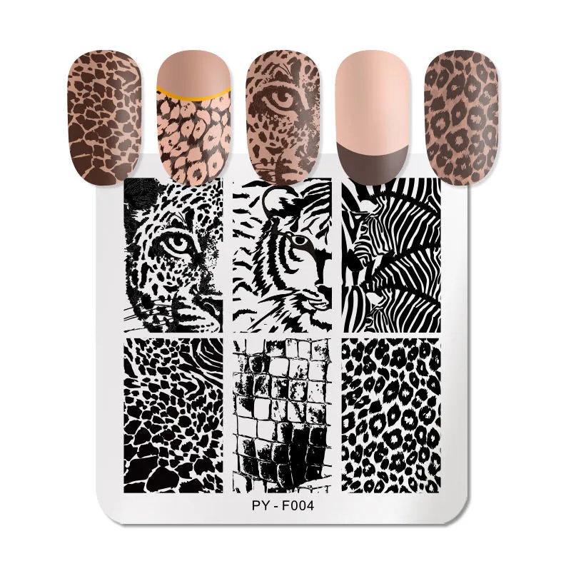 PICT YOU Nail Stamping Plates Snow Winter Nail Art Stamp Template idea nail Image Plate Stainless Steel Stencil Tools-Nail Inspo
