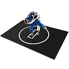 [US Local Warehouse] Wrestling Mat 10ft X 6.6ft Jiu Jitsu Mats Judo Mat with 3cm Thickness for PE Training Yoga BJJ MMA Grappling Boxing Martial Art (Black)