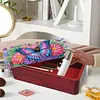 DIY Diamond Art Wooden Storage Box with Lid for Jewelry & Crafts Organization Kit