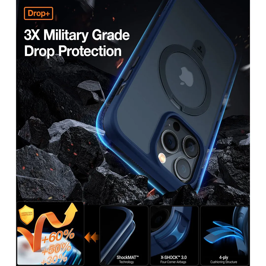 Suitable For iPhone 13/14 Series Invisible Bracket Skin Friendly Magnetic Phone Shell