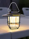 LED Camping Lamp Dimmable Retro Camping Lighting with Hook for Outdoor Equipment