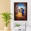 (Big Size)Beauty And The Beast - 11CT Stamped Cross Stitch 50*70cm/19.69*27.56in