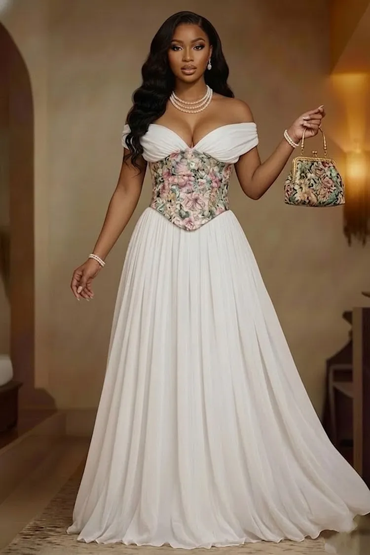 linen 3/4 sleeve dress Simple Linen Pure Color 3/4 Sleeve Dress Women Clothes main image 1