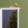 (US Local)Wooden Santa Claus 5D DIY Diamond Painting Door Topper Decor for Party Ornament