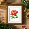 12pcs Flowers 5D DIY Square Drill Diamond Painting Kits for Adults Beginners Home Decor Diamonds Paintings Gem Art 5.91x7.09in