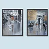 （2-Pack）Beautiful Street-Full Round Diamond Painting 30*40CM