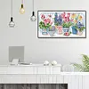 Flower Pot-14CT Stamped Cross Stitch Egyptian Cotton 47*28cm/18.5*11.02in