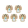 5pcs DIY Full Drill Special Shaped Diamond Painting Angel Fashion Keyring