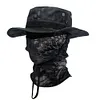 Men Camo Fishing Hat Foldable Casual Balaclava Sun Hat Breathable Bucket Hat