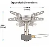 Camp Stove Ultralight Collapsible Stove Burner for Outdoor Hiking Cooking Burner