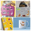 35 PCS DIY Diamond Painting Sticker Gem Sticker Crafts Kits (Milk Cow Tiger Rabbit)
