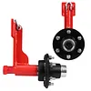 [US Local Warehouse] 2 Set of Shipping Container Wheel 6-Lug Kit with Ratchet Tie Container Wheel Kit 22000LBS Capacity Shipping Containers Axles for Moving 20ft-40ft Empty Containers