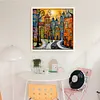 (US Local)Houses-14CT Counted Cross Stitch Kit(40x40cm)
