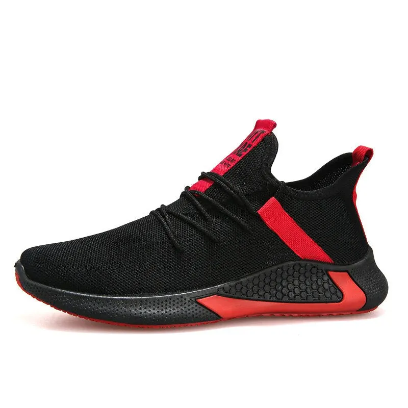 breathable men sneakers mesh casual shoes for men lace up walking shoes outdoor male trainers fashion tenis masculino
