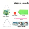 (US Local)Acrylic Special Shape Flower Butterfly DIY Diamond Painting Hanging Pendant Kit