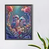 A Pair Of Colorful Love Birds - Round Drill Diamond Painting - 45*60CM (Big Size Partial AB Drill)