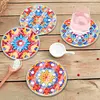 [Upgrade]6pcs/set DIY Diamond Painting Waterproof Case Classic Mandala Coaster Gift Decor Set