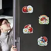 (US Local)6Pcs Ladybug Diamond Painting Fridge Magnet Diamond Art Magnets Decals Kit