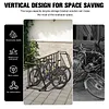 [US Local Warehouse] Commercial Grid Bike Rack Dual Sided Bike Storage Stand 10 Holders for Garage