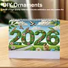 2026 Calendar Diamond Painting Kit DIY Diamond Art Desk Calendar for Home Office