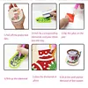 9Pcs Diamond Painting Wooden Christmas Cartoon Coasters with Holder Gift for Mom