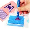 (US Local)4Pcs Butterfly Diamond Painting Tray 5D DIY Drills Plate with Sppon & Brush DIY Diamond Art Accessories