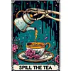 Halloween Teacup-11CT Stamped Cross Stitch 50*70cm/19.69*27.56in(Big Size)