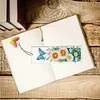 (US Local)3Pcs Special Shape Daisy Butterfly 5D DIY Diamond Painting Bookmark with Pendant Craft Kit
