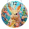 (US Local)Acrylic Special Shape Frog 5D Diamond Painting Clock Art Craft for Home Decor