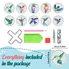 10pcs/set Diamond Crafts Diamond Painting Special Shape Coaster Kits ( Hummingbird)