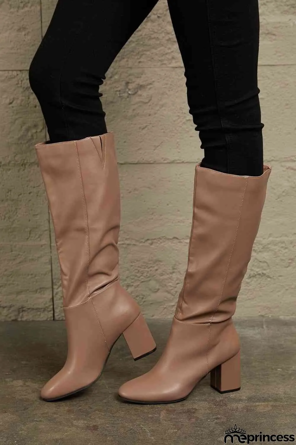 East Lion Corp Block Heel Knee High Boots