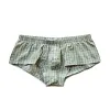 Men's Cotton Woven Boxers Button Fly Boxer Shorts Low Rise Lounge Boxer Trunks