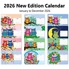 2026 DIY Special Shape Desktop Diamond Standing Calendar for Bedroom Living Room