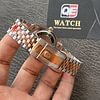 Rolex DateJust m126231-0029 wimbledon two tone 36mm Rose gold on Jubilee Super clone