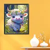 >SALE<Full Embroidery Eco-cotton Thread 11CT Printed Zodiac Ox Cross Stitch 40x50cm