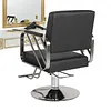 [US Local Warehouse] Hairdresser Barber Salon Chair Capacity 420 Lbs Barber Chair with Heavy Duty Hydraulic Pump 360 Swivel Adjustable Styling Equipment for Barbershop Home Hairdresser (Silver)