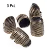 Copper Finger Thimble Hoop Cover Cross Stitch Finger Protective Cover (M)