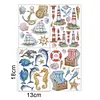4pcs/set 5D DIY Diamond Painting Sea Stickers Handmade Art Craft Kits
