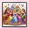 Princesses - 11CT Stamped Cross Stitch - 50*50cm - Disney
